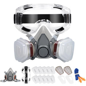Masker Pelindung Kebakaran V6200 2 Lapis yang Dapat Dicuci, Helm Pemadam Kebakaran, Masker Gas, Respirator Setengah Wajah Lipat Datar - Product Image 2