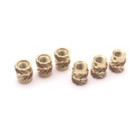 Inserts filetés moletés en laiton M2 M3 M4 M5 M6 M8 M10 à sertir à chaud pour imprimante 3D
