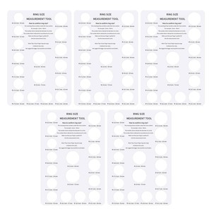 Outil de mesure de la taille de bague, mesureurs de bague ronds en plastique pour la fabrication de bijoux, outils et équipements - Product Image 3