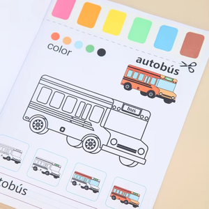 Keybaby libro mágico de agua en español, juguetes educativos reutilizables para pintar con bolígrafo para niños pequeños hechos de papel duradero - Product Image 1