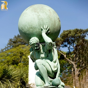 Decoración de jardín, <span class=keywords><strong>escultura</strong></span> de estatua de Hércules de bronce clásico fundido a mano de tamaño real - Product Image 6