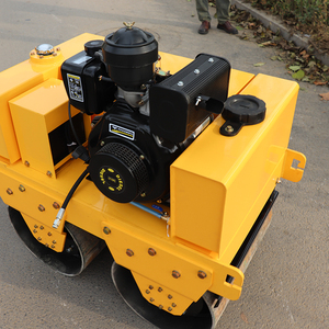 Rouleau de route vibrant à double tambour à haute efficacité Mini vente de pneus en caoutchouc - Product Image 3