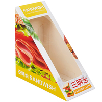 Boîte à sandwich thermoscellée avec fenêtre