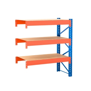 Estantería Industrial Multinivel de Acero Laminado en Frío para Palets, Resistente, Selectiva, con Recubrimiento en Polvo Naranja y Azul, Anticorrosión - Product Image 3