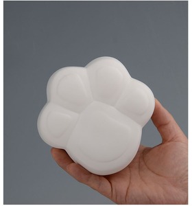 Yeni özel basit seramik kedi pençe şekilli kül Urn mezar cenaze Cinerary tabut evcil ve insan külleri için - Product Image 6