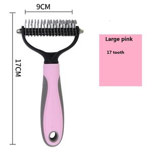 Strumento di demattazione per animali domestici pettine sicuro per peli di cane e peli di gatto strumento di rimozione di Deshedding per animali domestici - Product Image 2