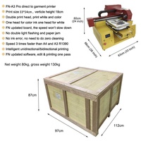 Imprimante DTG multifonction automatique portable de petite taille A3 à double tête d'impression, vitesse rapide, longue durée de vie, impression directe sur vêtements, impression de t-shirts