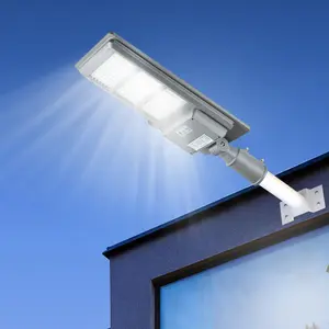 オールインワン200W300W400W高ルーメン屋外センサーモーションLED防水IP65ソーラーパワーランプ太陽エネルギー街路灯
