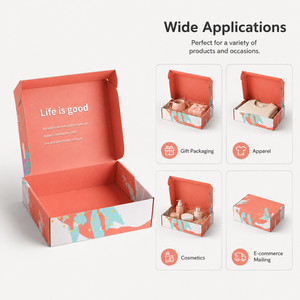 Dual Tone Custom Inspirational Text Inner Foldable Eco-Friendly Recycled Materials Four-Color Printed Shipping Box - Product Image 3