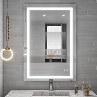 Miroirs de luxe rectangulaires modernes Full Function Glass Tv Android Led Mirror Écran tactile Smart Miroir de salle de bain Led