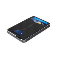 Power Bank Magnetik Nirkabel 3 in 1 5000mAh 15W Pengisian Cepat Charger Ponsel Portabel Dengan Kantong Kartu Kulit Terintegrasi