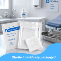 Compresse de gaze médicale stérile / Tampon de gaze 40x40cm certifié CE Maille 13e/17e