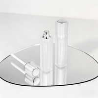 Nouvel Arrivage Tube de Rouge à Lèvres Carré Givré Fin en ABS 8ML, Emballage de Gloss à Lèvres, Cosmétique Marque Privée