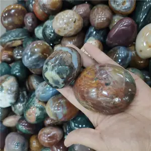 Natuurlijke Ocean Jasper Stone Crystal Palm Steen, Ocean Jasper