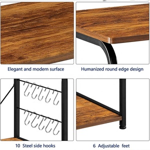 Soporte portátil <span class=keywords><strong>de</strong></span> Metal para microondas, estante <span class=keywords><strong>de</strong></span> especias <span class=keywords><strong>con</strong></span> <span class=keywords><strong>ruedas</strong></span>, carrito <span class=keywords><strong>de</strong></span> <span class=keywords><strong>cocina</strong></span> <span class=keywords><strong>con</strong></span> cesta - Product Image 2