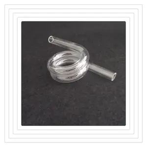 Customized heat resistance transparent polished glass spiral quartz tube for heating elements