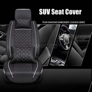 Juego de 11 Fundas Protectoras para Asientos de Coche, Cojín de Asiento de Cuero PU, Fundas para Asientos de Automóviles, Almohada Lumbar - Product Image 3