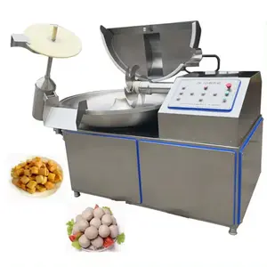 Automatic Commercial Meat Bowl Cutter/ Meat Cutting Grinding Machine/ Double Speed Food Processing Chopper