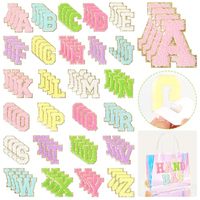 Patchs brodés thermocollants en chenille écologiques de forme personnalisée, en tissu tissé, avec lettres et logos personnalisés pour chapeaux