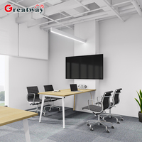 Poste de travail modulaire professionnel pour 2 à 4 personnes avec gestion des câbles pour mobilier de bureau de coworking