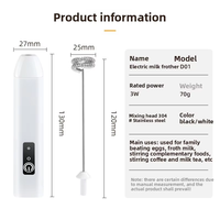 Personnalisation du logo ODM OEM, mini mousseur à lait électrique USB en acier inoxydable, fouet, mélangeur de mousse, fonctionnement à une touche
