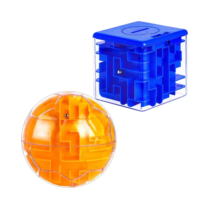 बड़े 3 डी क्यूब पहेली भूलभुलैया खिलौना मजेदार मस्तिष्क चम्मच खेल चुनौती फिडगेट खिलौने 3 डी भूलभुलैया बच्चों के लिए