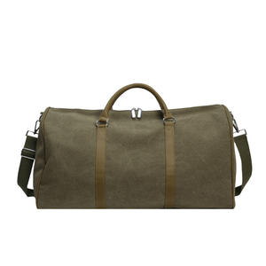 Sac de voyage <span class=keywords><strong>vintage</strong></span> en toile grande capacité avec poignées et bandoulière réglable pour la nuit ou la salle de sport, personnalisable, MOQ - Product Image 1