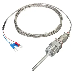 Lonten RTD PT100 温度传感器 1/2 NPT 螺纹带可拆卸连接器