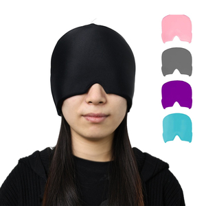 Logo Reusable Therapy Head Wrap Universal Hot and Cold Headache Relief Gel Cap Ice Pack Migraine Relief Hat