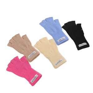Cute Korean Style Knitted <b>Gloves</b> For Women Five Fingers Thick <b>Warm</b> Touchscreen Compatible Autumn Winter Cycling <b>Gloves</b> - Product Image 5
