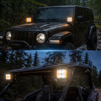 Feux de croisement LED 4 pouces 60W avec DRL ambre pour usage tout-terrain