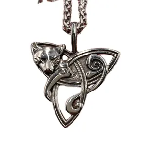 2024 Hot sale Stainless Steel Nordic Viking Freya Pendant Norse Necklace Gift for women