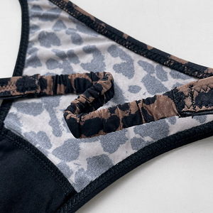 2025 Nahtlose Damen Unterwäsche Höschen Dessous Riemen Sexy <span class=keywords><strong>Bikini</strong></span> Low-Rise No Show Leoparden muster Unterwäsche Zange - Product Image 5
