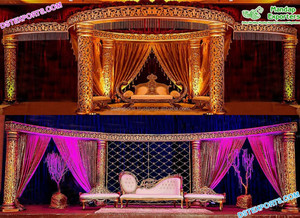 Decoración de escenario para boda, accesorios de fibra de ensueño para el escenario de la Real boda - Product Image 5