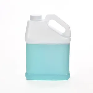 Wholesale empty 2 liter HDPE recycled plastic transparent water oil can for beverages