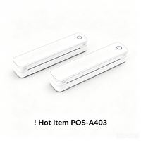 Imprimante sans encre format A403 A4 avec USB Bluetooth, imprimante d'images portable, imprimante thermique pratique pour tatouages, noir et blanc