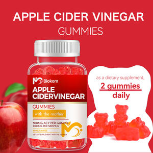 Venta al por mayor OEM etiqueta privada sin azúcar orgánico barriga plana Vinagre de sidra de manzana gominolas para bajar de peso con la madre 1000mg - Product Image 2