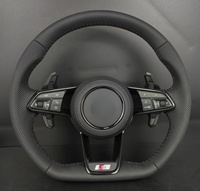 Volante Deportivo Personalizado para Volkswagen, Volante de Cuero con Base Plana y Palanca de Cambios