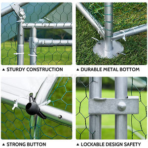 Sıcak büyük Metal tavuk kümesi koşusu, tavuk yürüyüşü, katlanır tavuk kümesi kafesleri - Product Image 6