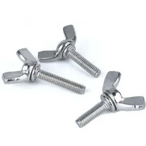 EXW Price Outlet 304 Stainless Steel DIN315 M3 M4 M5 M8 M12 Claw Hand Butterfly Nut Wing Nut hardware Store in General