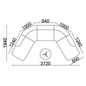 Greatway SF134 Sofá semicircular para área de conferencia comercial Muebles de vestíbulo Sala de espera Juegos de sofás Salón moderno Oficina - Product Image 5