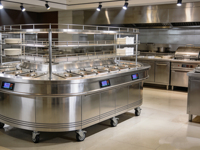Peralatan Buffet Pemanas Listrik Komersial dari Baja Anti Karat, Dapur Khusus untuk Restoran dan Hotel