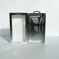 Boîtes en papier de couverture de téléphone en carton écologique avec logo personnalisé Emballage de boîte de coque de téléphone portable avec poignée