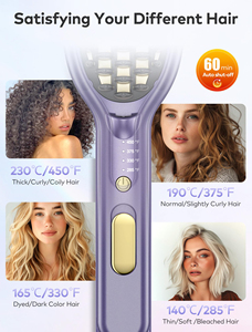<span class=keywords><strong>Lisseur</strong></span> innovant compact et léger avec pince <span class=keywords><strong>de</strong></span> contrôle <span class=keywords><strong>de</strong></span> pression, température maximale 450 ℉   Pour les cheveux bouclés - Product Image 5