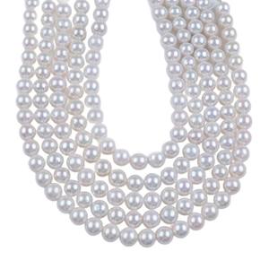 Perles rondes Zhuji Edison 10-12 mm, perles d'eau douce naturelles blanches, accessoires de bijoux DIY, matériaux en vrac - Product Image 5