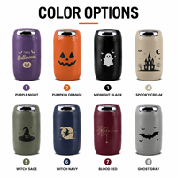 Set de Regalo de Tazas de Café de Halloween de 350ml, Taza Aislada de Acero Inoxidable con Diseño Personalizado de Calabaza y Fantasma, Proveedor Mayorista