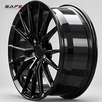 Jantes en alliage forgé 6061-T6 19 20 21 22 23 pouces 5x112 5x120 Noir brillant pour Audi RS5 RS6 Porsche 911 Tesla Model 3 Model Y
