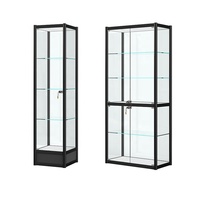 Vitrine transparente en verre pour présentation, étagère de comptoir sur mesure pour boutique