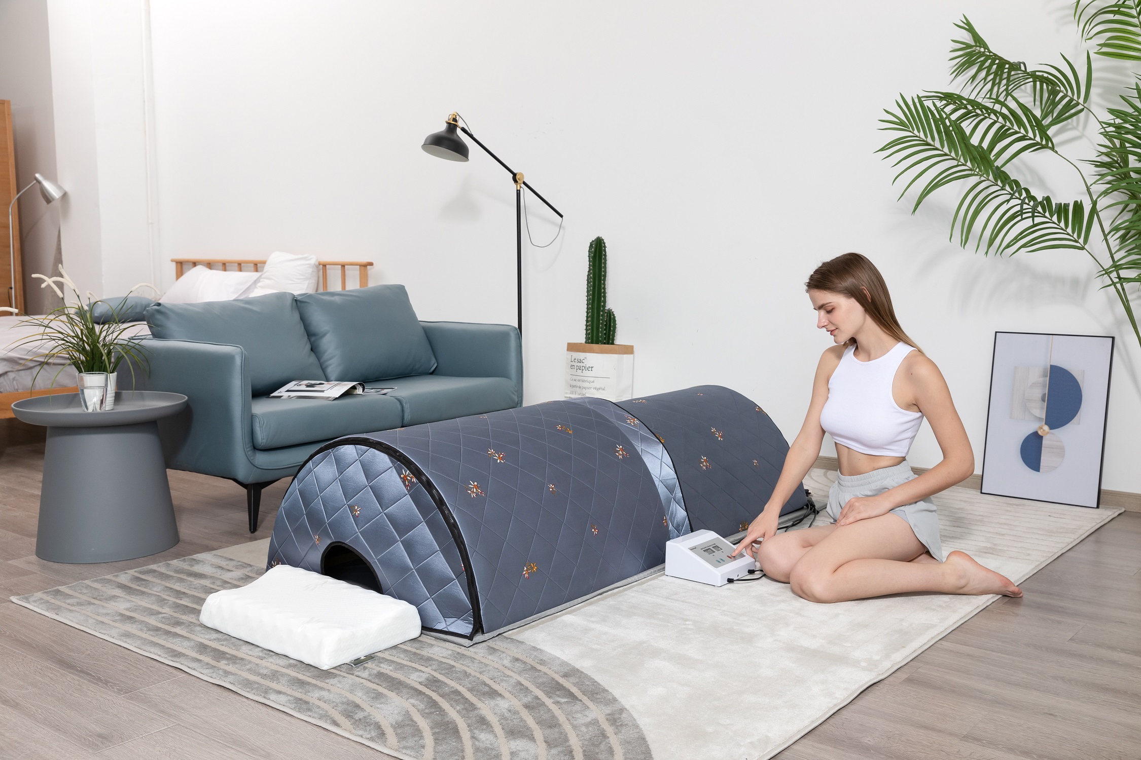 110Vサウナベッドミニ遠赤外線ドームサウナ| Alibaba.com