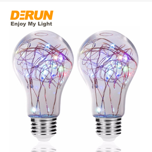 Lampadina <span class=keywords><strong>LED</strong></span> a <span class=keywords><strong>Filo</strong></span> di Rame A60 ST64 G95, Lampada Decorativa Globo 3W E27, Luce Fatata <span class=keywords><strong>LED</strong></span> RGB Scintillante, DEC-WIRE - Product Image 2